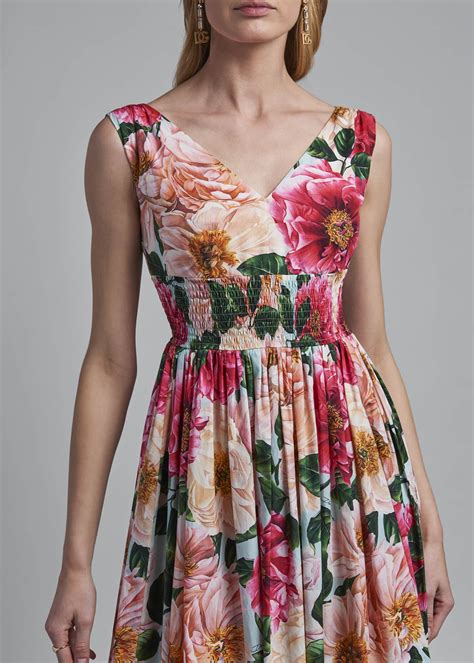 dolce gabbana floral printed dress|dolce and gabbana floral print dress.